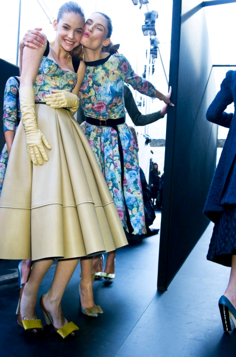 chicmodels:

Barbara Palvin &amp; Bianca Balti Louis Vuitton F/W 10
