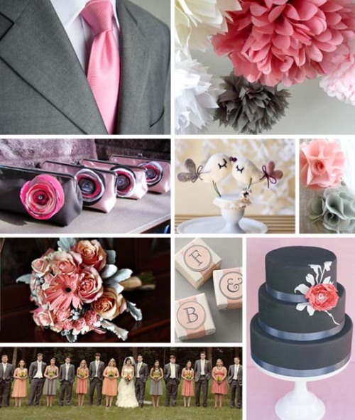 pink grey inspiration board for anon sources 1 suit tie
