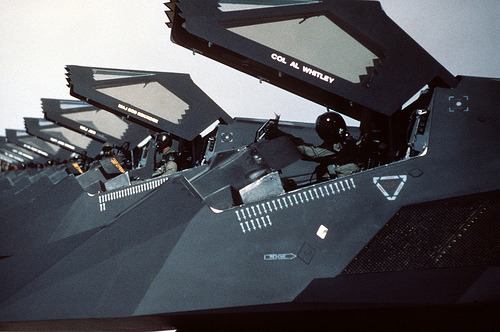 f 117 stealth fighter cockpit. U.S. Air Force F-117 Nighthawk
