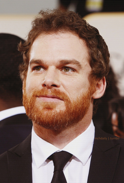 Michael C Hall ginger bearding it up at the 2011 Golden Globes