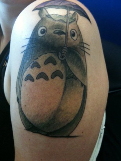 fuckyeahtattoos Totoro done by Jenny Bunny Bunns Young at Timeless Tattoo