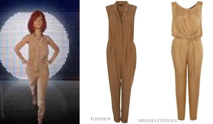 I was trying to look for Rihanna&#8217;s Jumpsuit for while and no luck. I came across these which comes in a similar style and colour to Rihanna&#8217;s. The Topshop jumpsuit is currently out of stock but Miss selfridges&#8217;s jumpsuit is still in stock for £40.00 click here to view