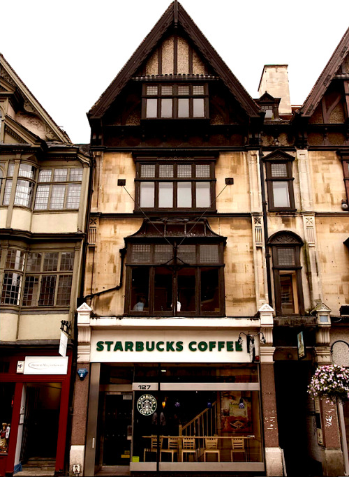 
| ♕ |  Starbucks in Oxford, England  | by © wvs.com

