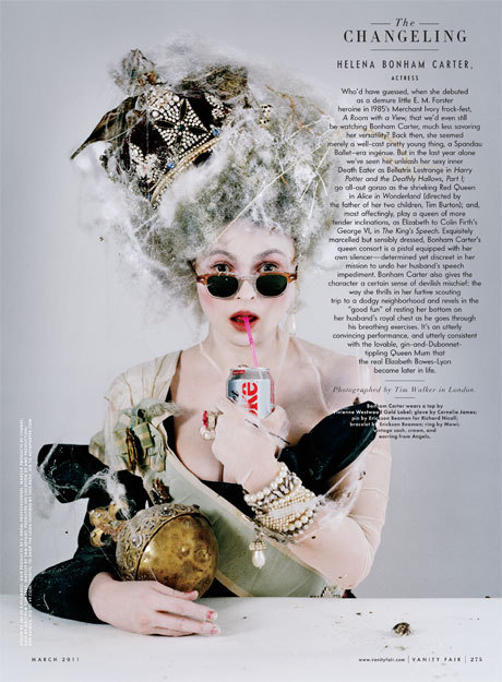 madinneverland:

Helena Bonham Carter -Magazine Shoot (3/2011) 