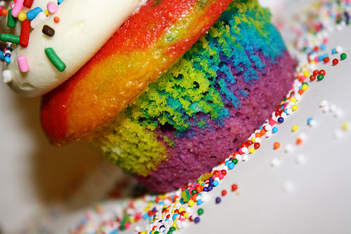 tagged as rainbow colorful food pretty cupcake dessert sweets