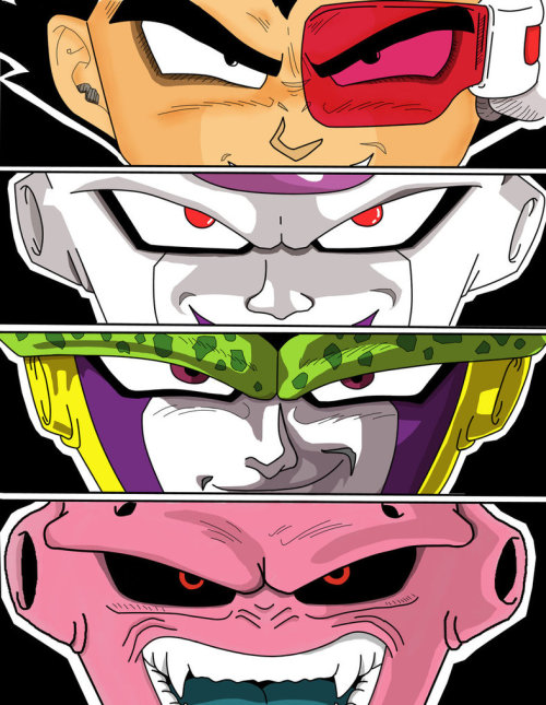 crondonular:

sicilienne:

rotting-orgasm:

I mean, the first two are ballers.
#3 was a little too overpowered and #4 was fucking retarded.

Is someone hating on my Cell? I might hafta choke a bitch. idgaf about Buu though.

Kid Buu was the man. Frieza was a woman and stupid as shit (not because he was a woman but because he killed Bardock)
Cell was a genius. An honest genius.
Vegeta needs no defending

