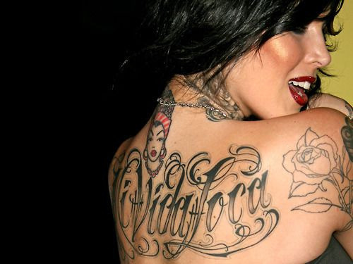 kat tattoos. Back Tattoo – Kat Von D