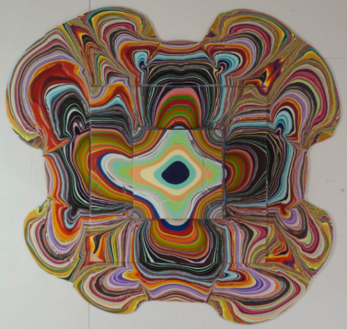  
SO AWESOME!
Tall Pour Painting by New York-based painter & sculptor Holton Rower 
Watch the video of the artist creating this amazing piece: HERE 