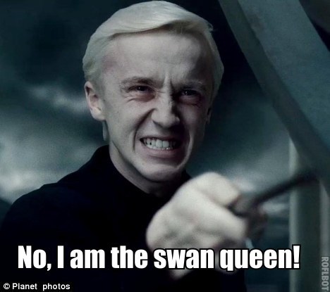  swan queen black swan Draco Malfoy Tom Felton Harry Potter halfblood 