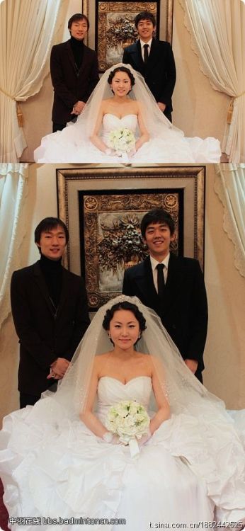 [bonus] Lee Yong Dae with Park Sung Hwan&#8217;s wife.