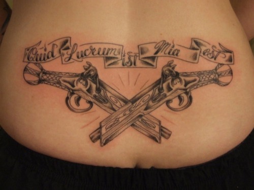 girls with guns and tattoos. Tagged: gunsgun tattooslower