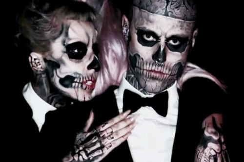 Lady Gaga and Rick Genes “Zombie Boy”