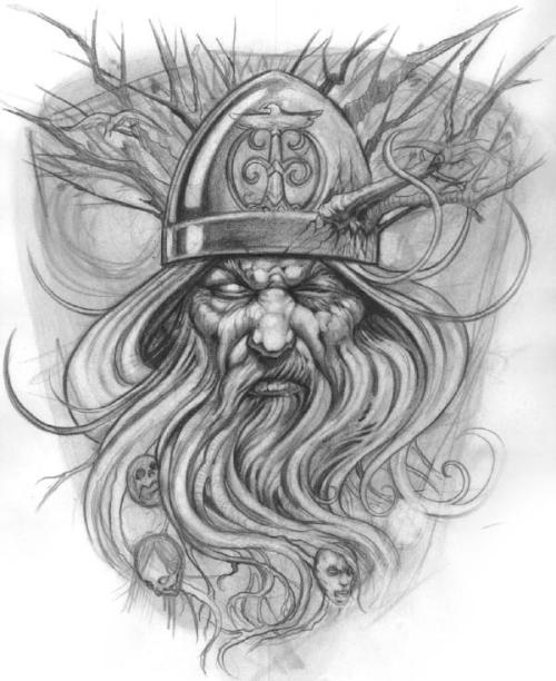 The sketch for aforementioned tattoo by Paco Dietz of Graven Image Tattoo