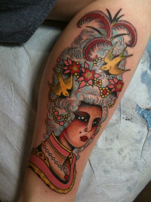 Lady #tattoo by Steve Byrne