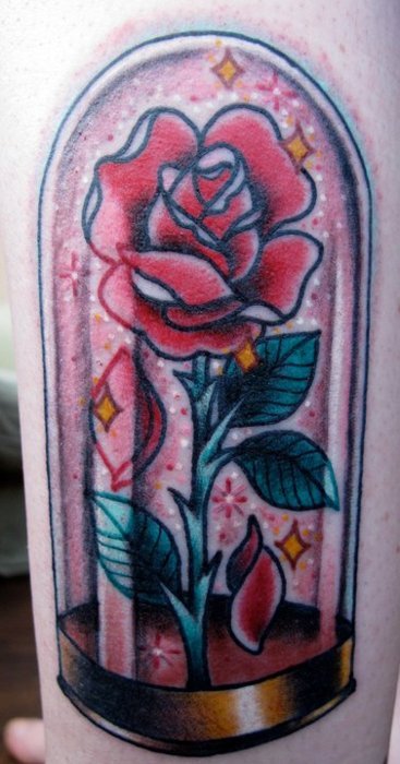 tagged as beauty and the beast tattoo disney color ink disney tattoo