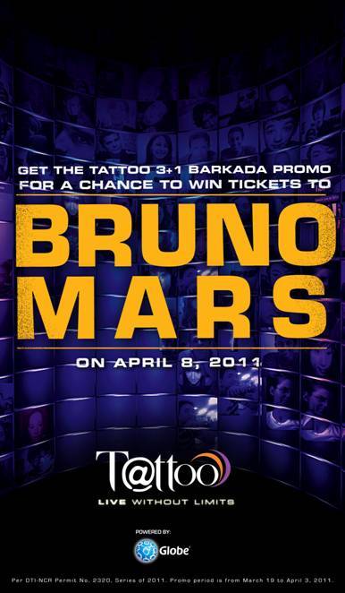 bruno mars tattoo. Bruno Mars! Buy 3 Tattoo