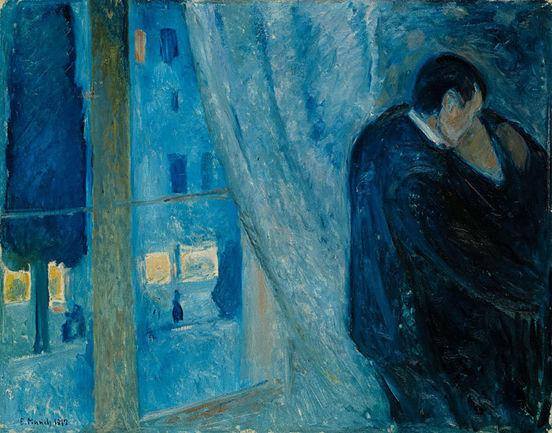 
Beijo pela janela (1892), Edvard Munch
