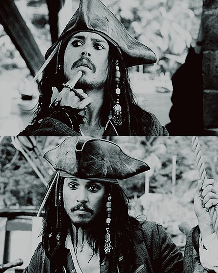  Só existem 2 motivos para alguém se preocupar com você: ou ela te ama muito, ou você tem algo que ela queira muito. - Capitão Jack Sparrow 