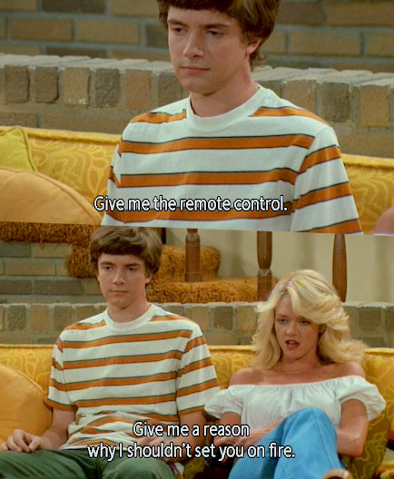 LOL funny TV that 70s show Topher Grace eric foreman screens***laurie foreman 