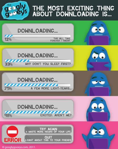 Reblogged from googlygooeys:
The most exciting thing about downloading is…
dun dun dun dunnnnn…..