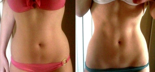 myperfectsummerbody:  thinbysummer:  I started to work on my abs. :)  She still has a beautiful shape. She looks healthy, not sick. This is what hard work, determination, and healthy diet can do. Staying healthy does a lot, but mostly helps clean out your diet and drop weight. Getting active, cardio,pilates,weights, that is what will put on the finishing touches and tone it up!! So keep getting active girls!! I know you can all reach your goals! :)