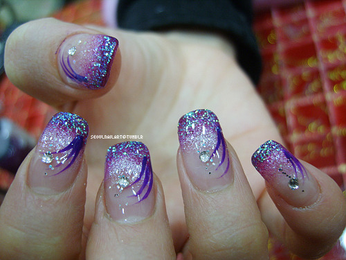 nail art  nail arts  purple  purple nails  purple nail art 