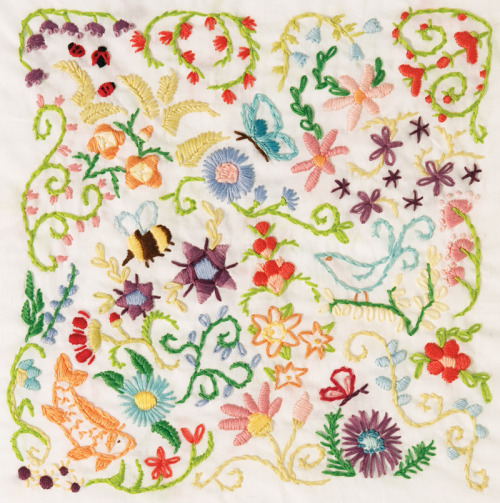 Free Pattern! Doodle Stitching-The Motif Collection: Spring Sampler!