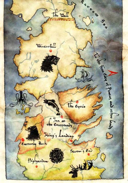game of thrones map of westeros. Tagged westeros game of