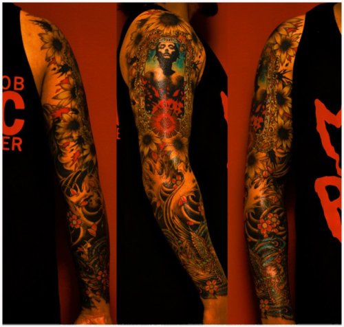 Awesome Converge tattoo sleeve is awesome