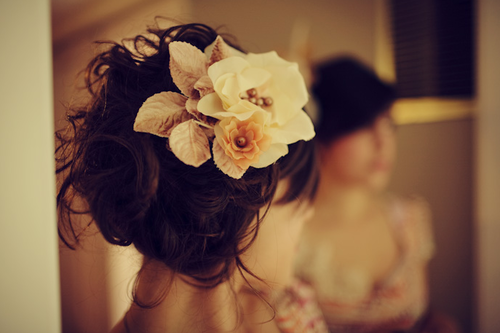 Hair Updos with Flowers