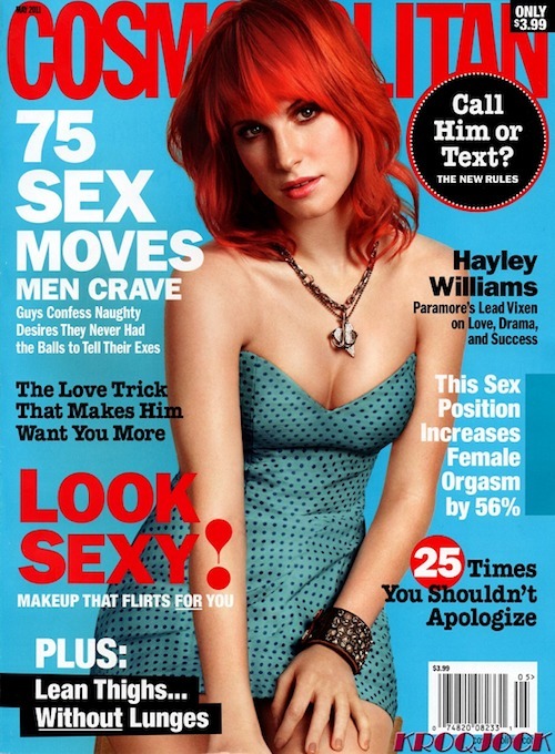 hayley williams 2011 cosmo. Hayley Williams on the cover