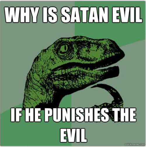 theatheism:

Another contradiction revealed by philosopher dinosaur. LOL
