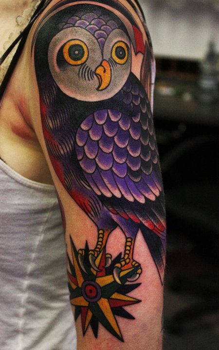 Owl #tattoo by Christopher