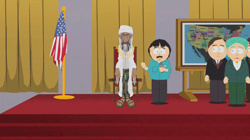 in laden. in laden on south park. osama