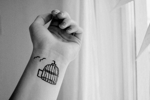 tagged as wrist tattoo tattoo wrist black and white cage birds free