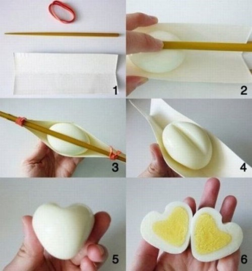 Cómo hacer un huevo de corazón