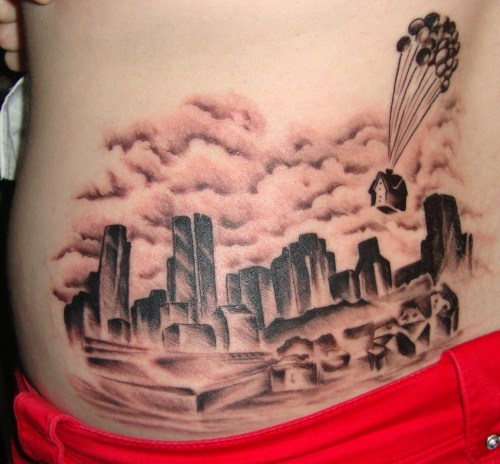skyline tattoos. A tattoo of Montrealamp;#8217;s