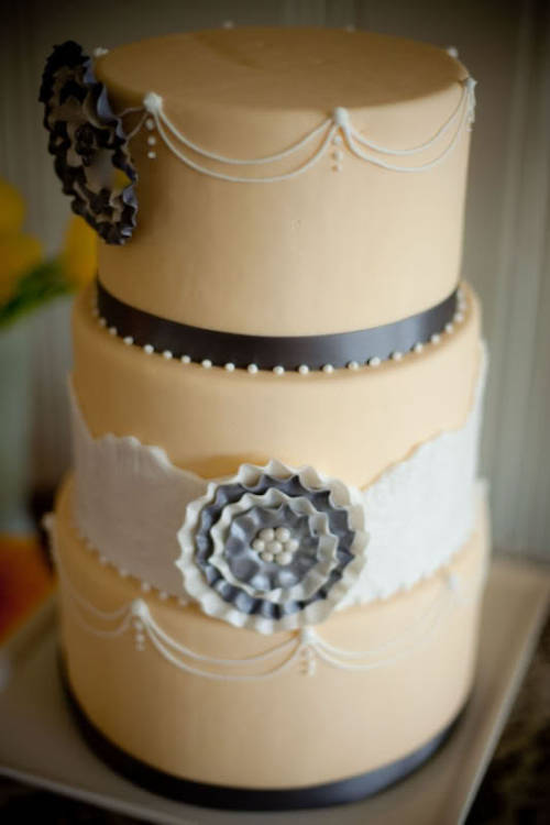 tiffett THIS is the cake design I gave my bakery for our wedding cake 