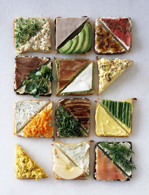 A mashup of design, photography, and sandwich ingredients. Mmm.
Sandwiches by Charles Schiller
