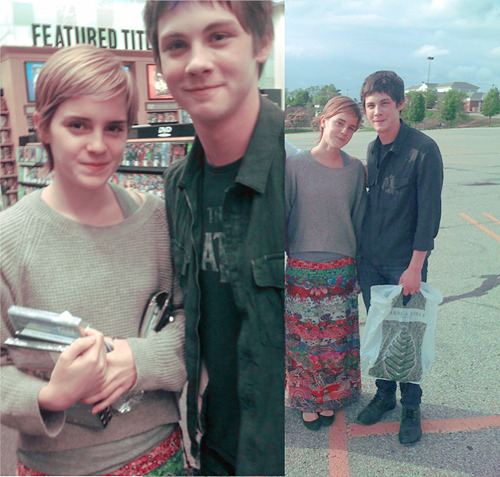 irlydunno Emma Watson and Logan Lerman Shopping in Pittsburgh 