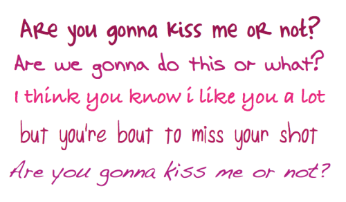 Are You Gonna Kiss Me Or Not Songtext von Scotty McCreery.