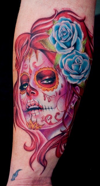 Mexican Candy Skull Tattoo Posted 11 months ago
