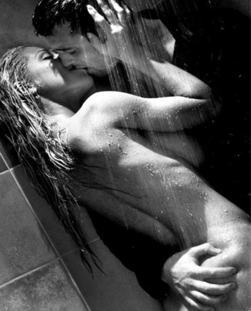 shower love kiss water sex 