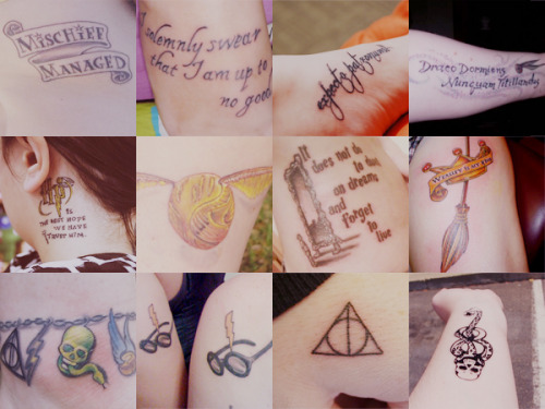 IM GOING TO COVER MY WHOLE BODY IN HARRY POTTER TATTOOS OMG