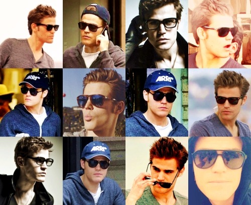 teamstelena:  imma-dobsleyholic:  Paul Wesley and glasses.  HOLY CRAP!!