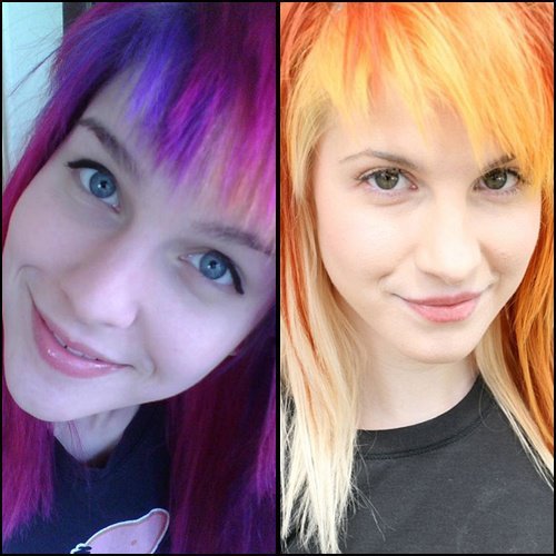 Right Hayley Williams of Paramore 