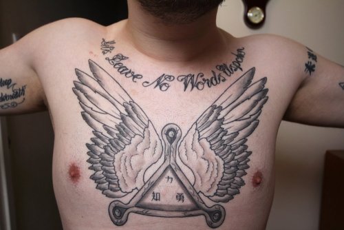 fuckyeahtattoos My chest piece design was started on in January of this 