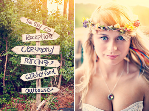 GREAT directional sign for a country wedding