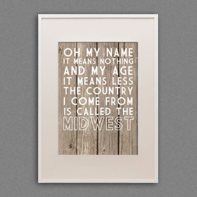 this kickass poster by blimpcat incorporates a sweet bob dylan quote that is 