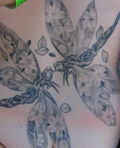  Tribal Dragonflys tattoos Design